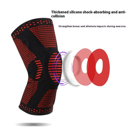 Sports Kneecaps Basketball Running Silicone Support Knee Pads