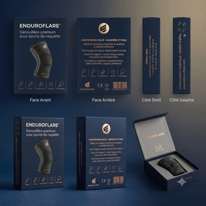 Genouillère premium pour sports de raquette