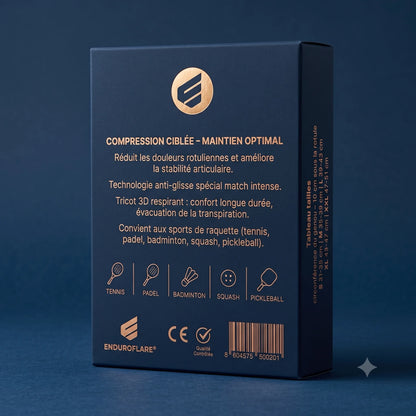 Genouillère premium pour sports de raquette
